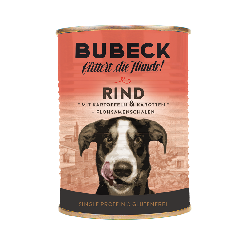 Bubeck Nassfutter - Rindfleisch mit Kartoffel und Karotte - fellby.de