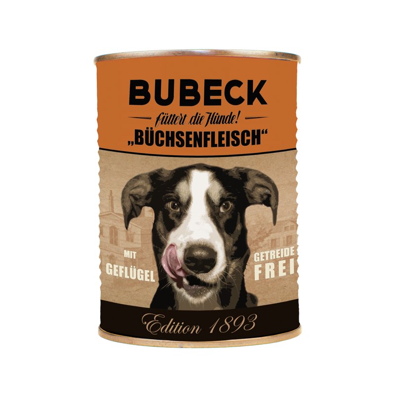 Bubeck Nassfutter - Bchsenfleisch mit Geflgel