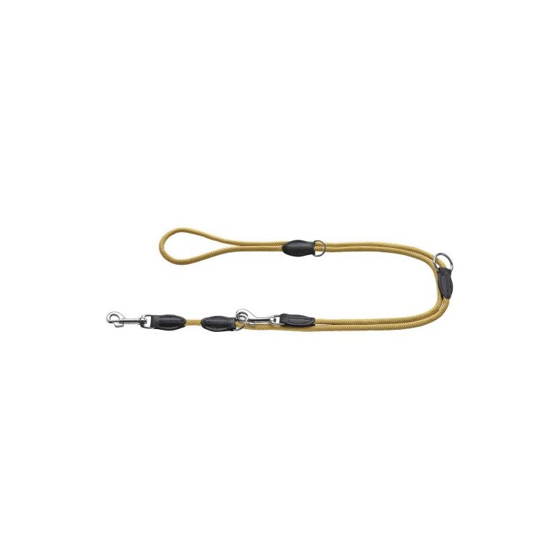 Hunter Verstellbare Führleine Eiby Freestyle Senfgelb L max. 200 cm | D 0,8 cm
