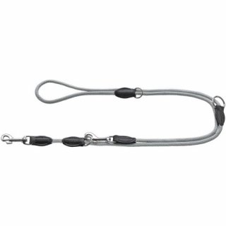 Hunter Verstellbare Führleine Eiby Freestyle Hellgrau L max. 200 cm | D 1,0 cm