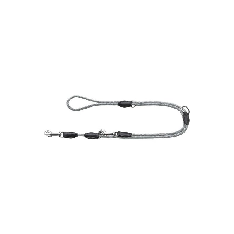 Hunter Verstellbare Führleine Eiby Freestyle Hellgrau L max. 200 cm | D 0,8 cm