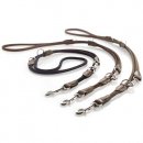 Hunter Verstellbare F&uuml;hrleine Round &amp; Soft Hunting Oliv L 200 cm | D 0,6 cm