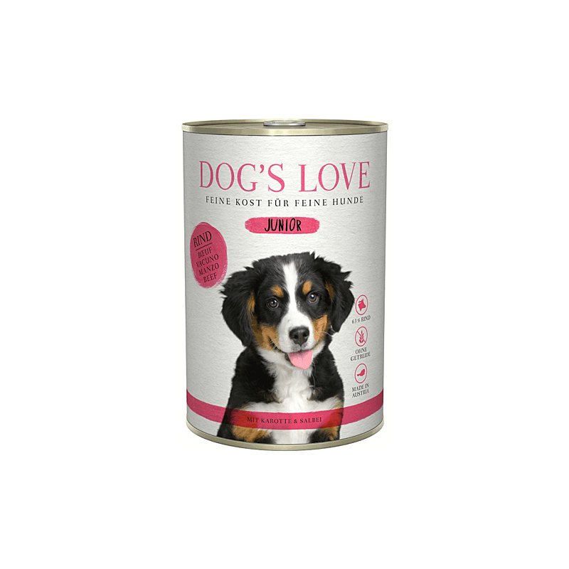 Dog`s Love Nassfutter Junior Rind