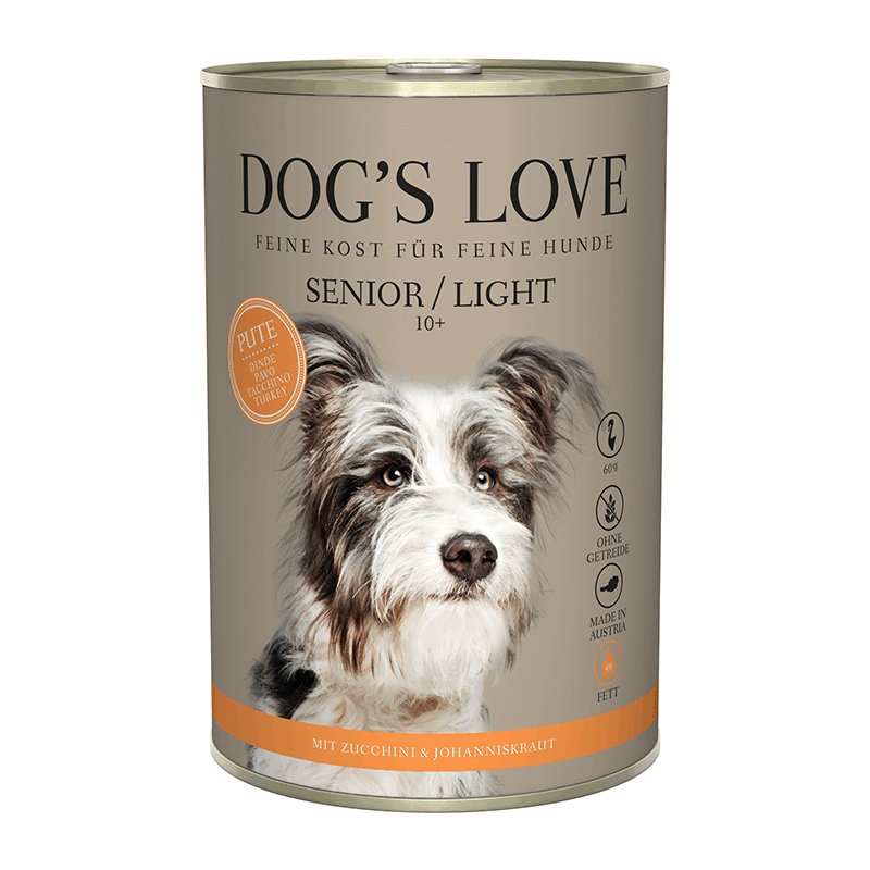 Dogs Love Nassfutter Senior Pute light