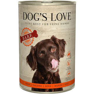 Dog´s Love Nassfutter Barf Rind Pur 400g