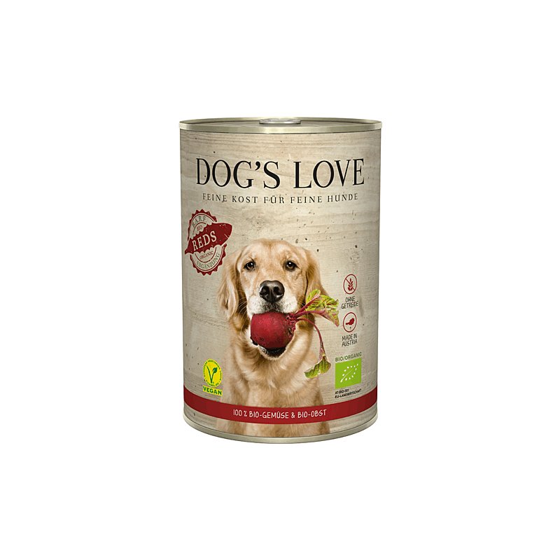 Dogs Love Nassfutter Barf Vegan Bio Reds 400g