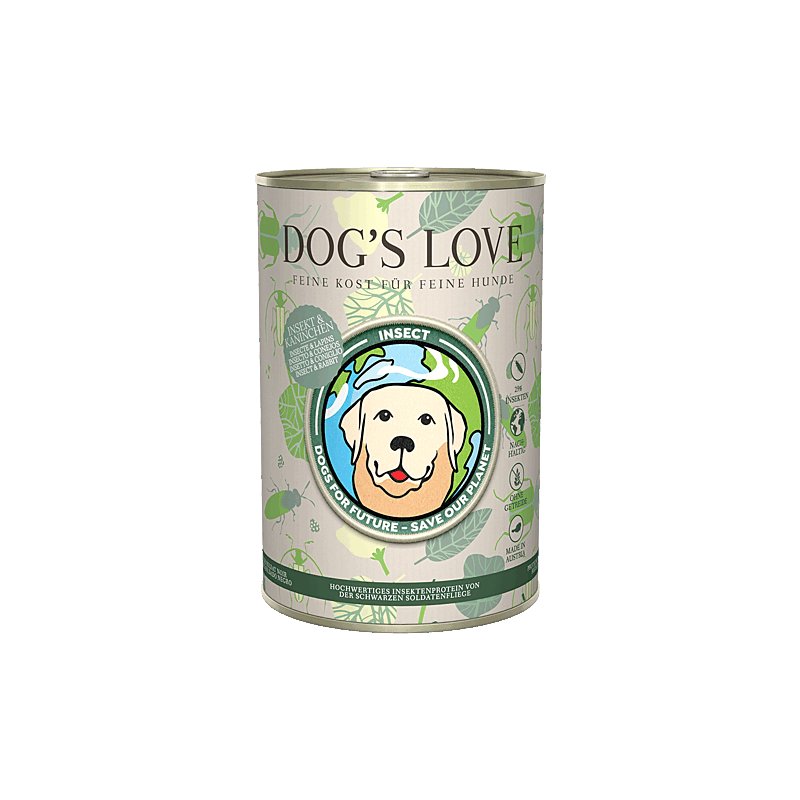 Dogs Love Nassfutter Insekt & Kaninchen 400g