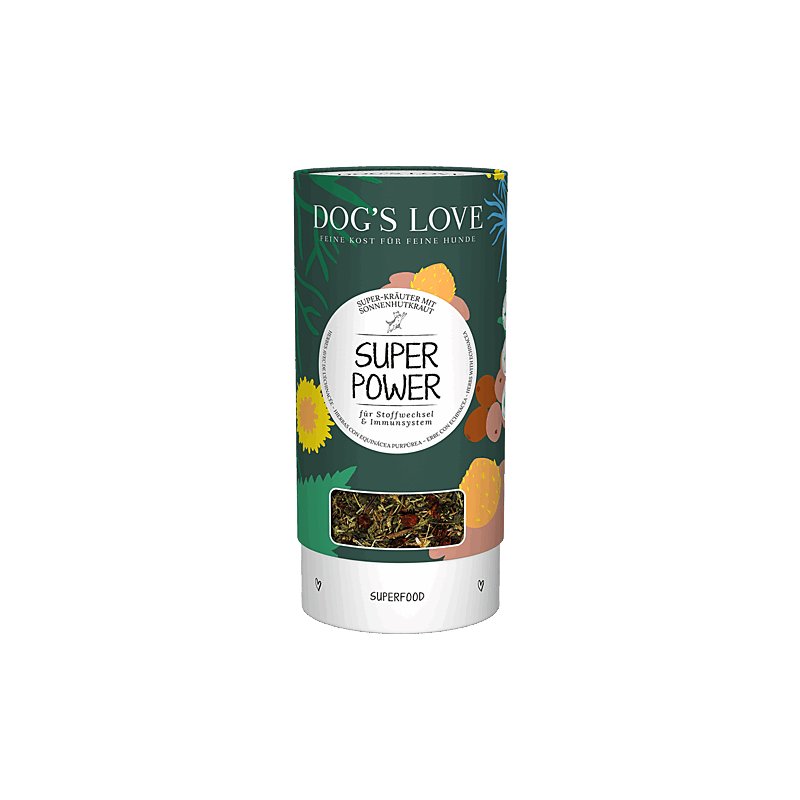 Dogs Love Super Power Kruter fr Stoffwechsel & Immunsystem 70g