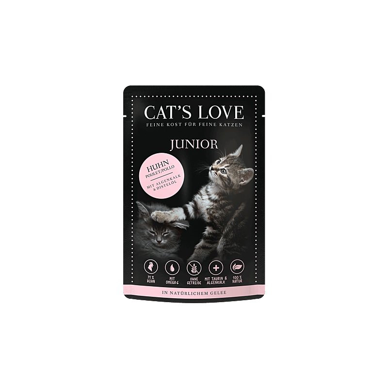 Cats Love Nassfutter Junior Huhn 85g