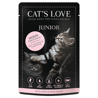 Cat´s Love Nassfutter Junior Huhn 85g