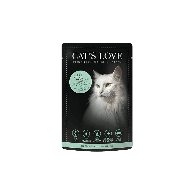 Cats Love Nassfutter Adult Pute Pur 85g
