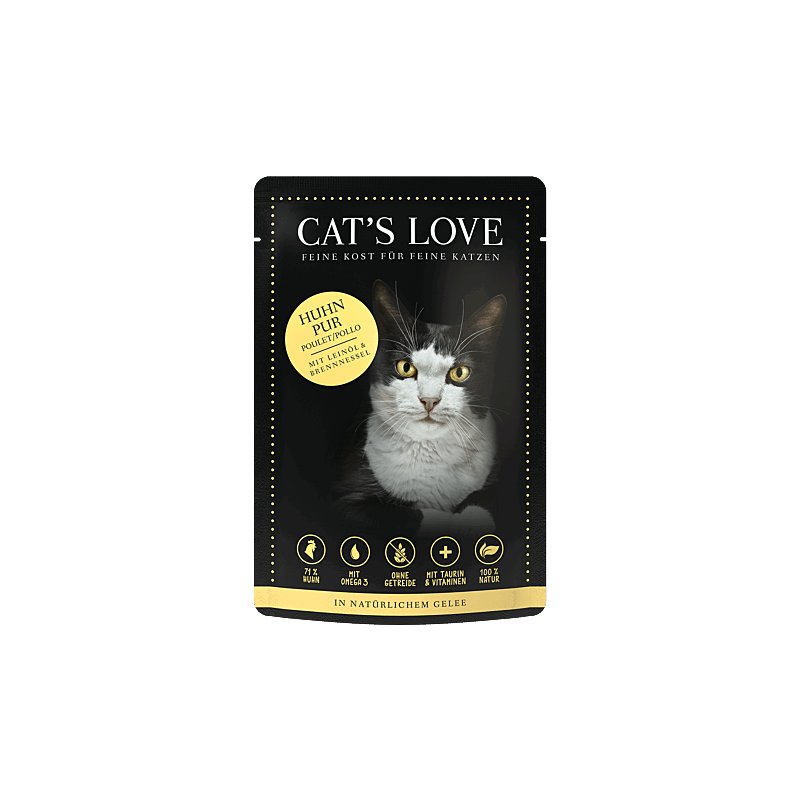 Cats Love Nassfutter Adult Huhn Pur 85g