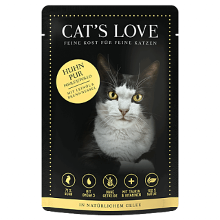 Cat´s Love Nassfutter Adult Huhn Pur 85g