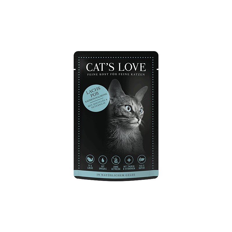 Cats Love Nassfutter Adult Lachs Pur 85g