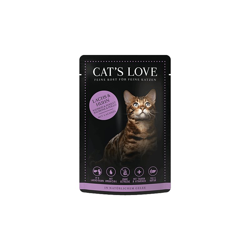Cats Love Nassfutter Adult Lachs & Huhn 85g