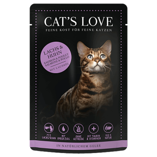Cat´s Love Nassfutter Adult Lachs & Huhn 85g