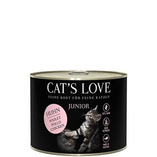 Cat´s Love Nassfutter Junior Huhn 200g