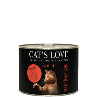 Cat´s Love Nassfutter Adult Rind Pur 200g