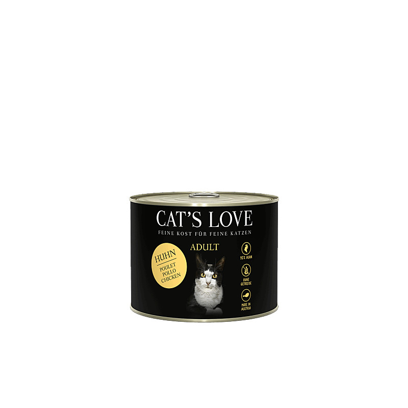 Cat´s Love Nassfutter Adult Huhn Pur 200g