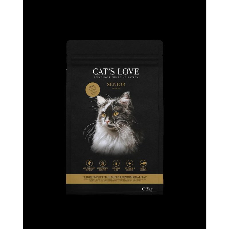 Cats Love Trockenfutter Senior Ente