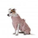 Lill`s Dog Hundebademantel aus Bio-Baumwolle Altrosa