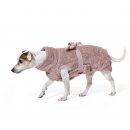 Lill`s Dog Hundebademantel aus Bio-Baumwolle Altrosa 4XS