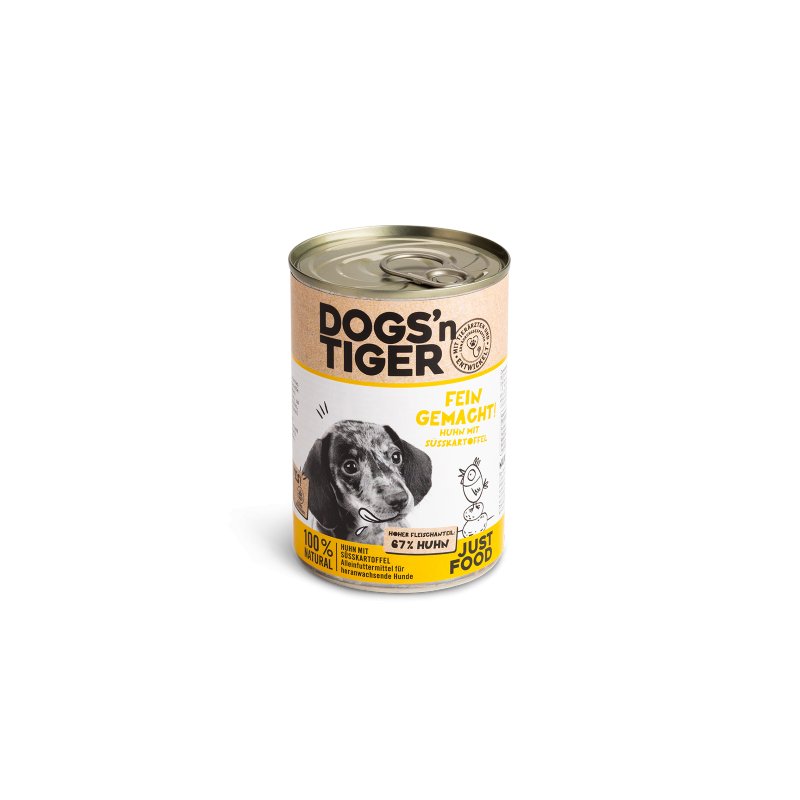 Dogs&rsquo;n Tiger Welpennassfutter Fein gemacht!