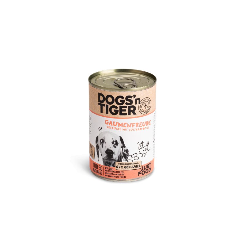 Dogs&rsquo;n Tiger Hundenassfutter Gaumenfreude