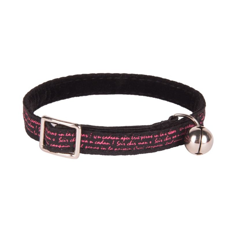 Wouapy Katzenhalsband mit Glocke Style Schwarz