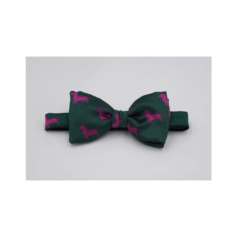 Krawattendackel Fliege Dackel Pink