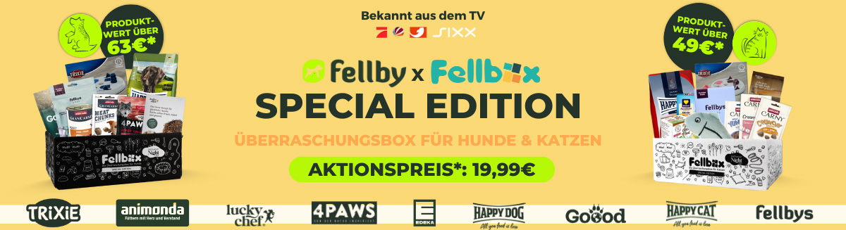 Fellby × Fellbox Special Edition – Überraschungsboxen für Hunde & Katzen