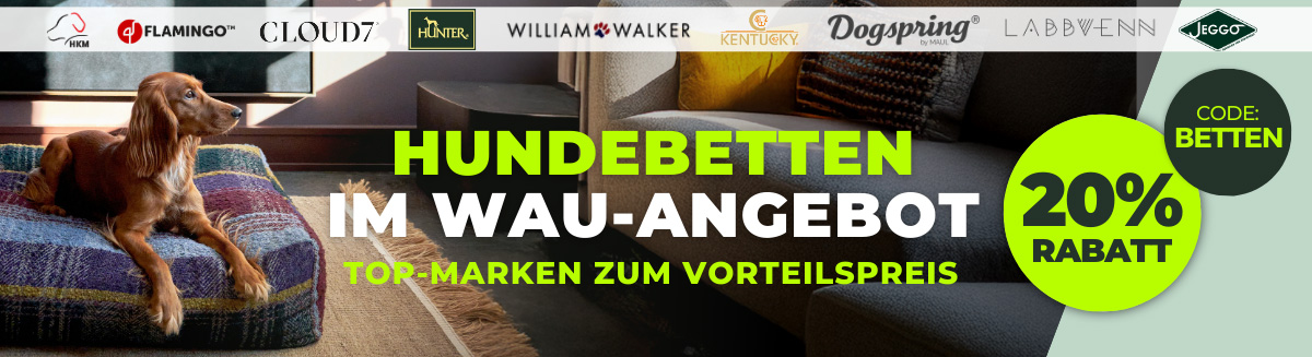 20 % Rabatt auf Hundebetten von Top-Marken