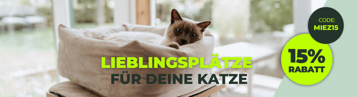 15 % auf Katzenschlafplätze bei Fellby – Katzenhöhlen, Fensterliegen und Katzenbetten