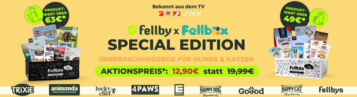 Fellby × Fellbox Special Edition – Überraschungsboxen für Hunde & Katzen