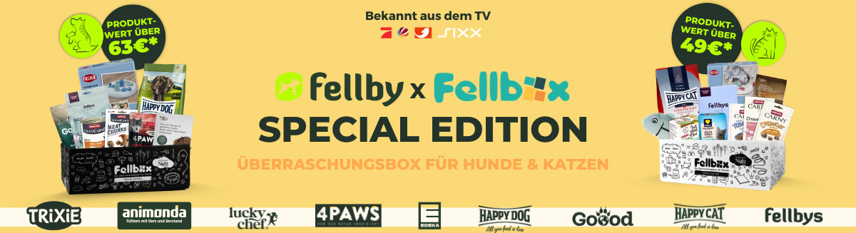 Fellby × Fellbox Special Edition – Überraschungsboxen für Hunde & Katzen